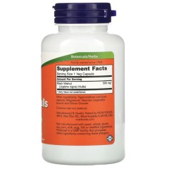 NOW Foods, скорлупа черного ореха, 500 мг, 100 вегетарианских капсул