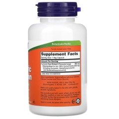NOW Foods, куркумин из куркумы, 60 растительных капсул (665 мг в 1 капсуле)