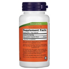 NOW Foods, мака, 500 мг, 100 растительных капсул