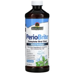 Nature's Answer, PerioBrite, натуральная жидкость для полоскания рта, зимняя мята, 480 мл