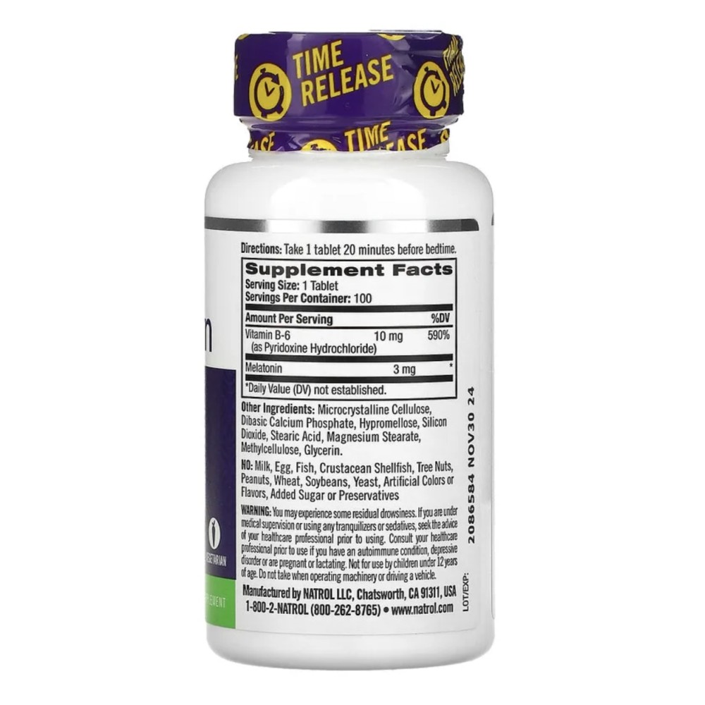 Инсомнил мелатонин 3мг инструкция. Natrol Melatonin (100 Tab). Melatonin 3 MG 100 табл Natrol