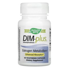 Nature's Way, DIM-Plus, Метаболизм эстрогенов, 60 вегетарианских капсул