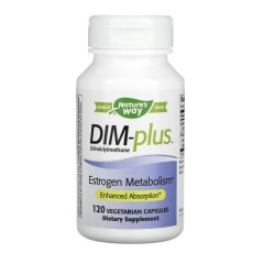 Nature's Way, DIM-plus, метаболизм эстрогенов, 120 вегетарианских капсул