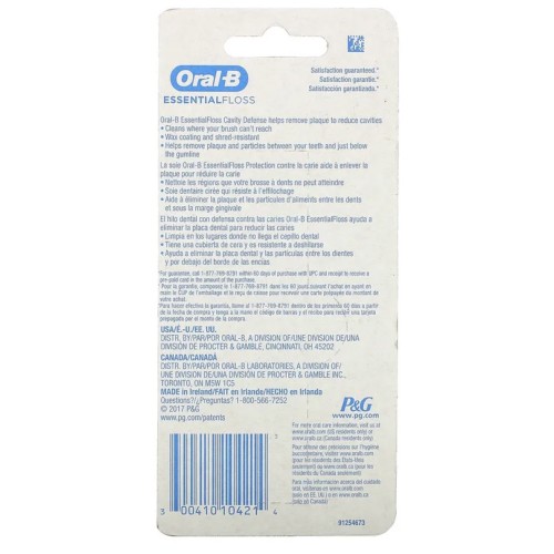 Oral-B, Essential Floss, экономичная упаковка, мята, 2 упаковки по 50 м (54,6 ярда)