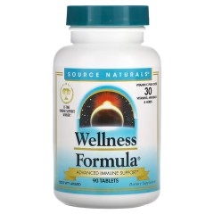 Source Naturals, Wellness Formula, улучшенная поддержка иммунитета, 90 таблеток