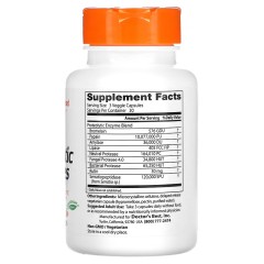 Doctor's Best, протеолитические ферменты, 90 вегетарианских капсул с отсроченным высвобождением