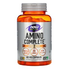 NOW Foods, Sports, Amino Complete, аминокислотный комплекс, 120 вегетарианских капсул