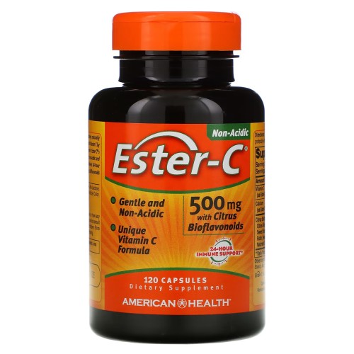 American Health, Ester-C с цитрусовыми биофлавоноидами, 500 мг, 120 капсул