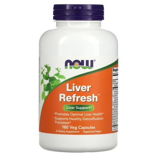 NOW Foods, Liver Refresh, Здоровье печени, 180 растительных капсул