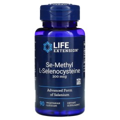 Life Extension, Селен, Семиметил L-селеноцистеин, Selenium, 200 мкг, 90 вегетарианских капсул