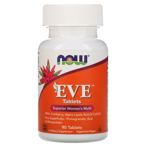 NOW Foods, Eve, Ева, улучшенные женские мультивитамины, 90 таблеток