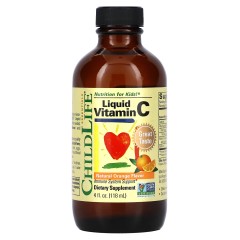 ChildLife, Essentials, витамин C в жидкой форме, натуральный апельсиновый вкус, 118,5 мл