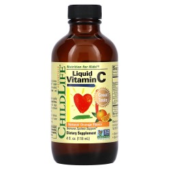 ChildLife, Essentials, витамин C в жидкой форме, натуральный апельсиновый вкус, 118,5 мл !!! УЦЕНКА: Срок годности -05/2024 !!!