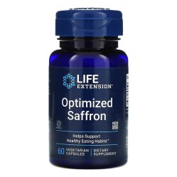 Life Extension, оптимизированный шафран, 60 вегетарианских капсул (УЦЕНКА! Срок годности: 09/25)