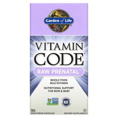 Garden of Life, Vitamin Code, RAW Prenatal, 90 вегетарианских капсул