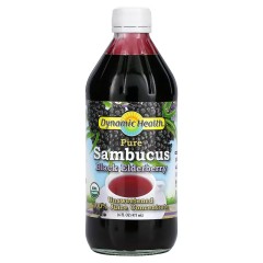 Dynamic Health, Pure Sambucus, 100% концентрат сока черной бузины, неподслащенный, 473 мл