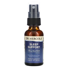 Dr. Mercola, Поддержка сна с мелатонином, натуральный малиновый вкус, 25 мл