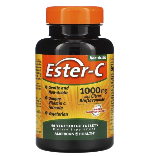 American Health, Ester-C, 1000 мг, 90 вегетарианских таблеток