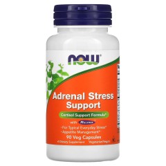 Now Foods, Adrenal Stress Support, препарат для поддержания уровня кортизола, 90 растительных капсул