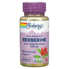 Solaray, Берберин, 500 мг, 60 вегетаринских капсул