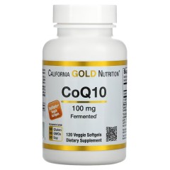 California Gold Nutrition, коэнзим Q10, 100 мг, 120 растительных капсул