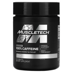 MuscleTech, Platinum 100%, кофеин, 220 мг, 125 таблеток