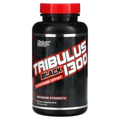 Nutrex Research, Tribulus Black 1300, поддержка уровня тестостерона, 120 капсул