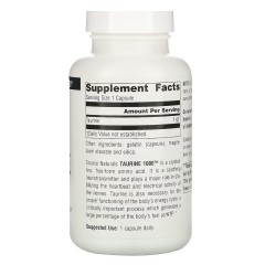Source Naturals, таурин, 1000 мг, 120 капсул