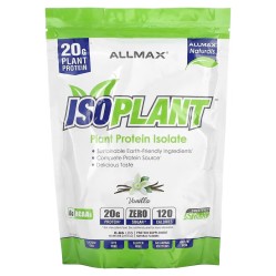 ALLMAX, ISOPLANT, изолят растительного протеина, со вкусом ванили, 300 г (10,6 унции)