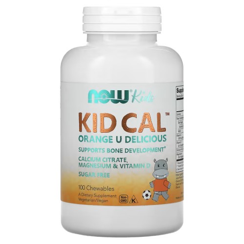 NOW Foods, Kid Cal, Кальций, 100 жевательных таблеток