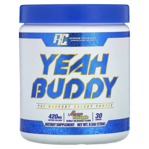 Ronnie Coleman, Yeah Buddy, энергетический порошок перед тренировкой, манго и ананас, 270 г