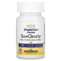 Super Nutrition, SimplyOne, добавка тройного действия для  зрения, лесные ягоды, 30 таблеток