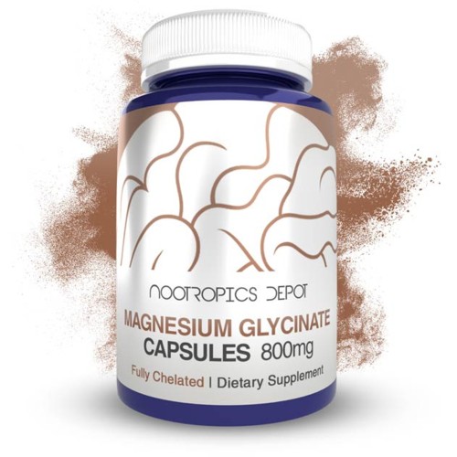 Nootropics Depot, Magnesium Glycinate Capsules, Глицинат магния | 800 мг, 180 капсул