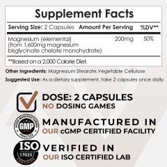 Nootropics Depot, Капсулы Глицината магния, 180 капсул