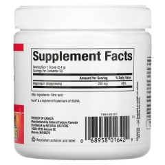 Natural Factors, Бисглицинат магния, чистый, 200 мг, 145 г (5,1 унции)