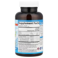 Carlson, Жевательная ДГК для детей, с насыщенным вкусом апельсина, 100 мг, 120 мягких желатиновых капсул (120 порций)