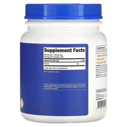 Nutricost, Таурин в порошке, без добавок, 1 кг (35,7 унции)