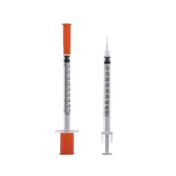 Vogt Medical, Шприц инсулиновый, U-100, 0,5 мл, интегрированная игла 30G (0,30 х 8 мм.), 1 шт