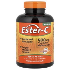 American Health, Ester-C с цитрусовыми биофлавоноидами, 500 мг, 240 капсул (120 порций)