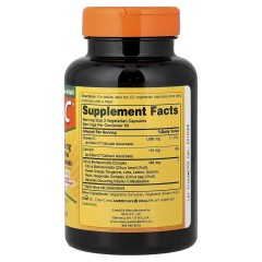 American Health, Ester-C с цитрусовыми биофлавоноидами, 500 мг, 120 вегетарианских капсул (60 порций)