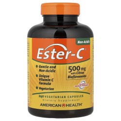 American Health, Ester-C с цитрусовыми биофлавоноидами, 500 мг, 240 вегетарианских капсул (120 порций)