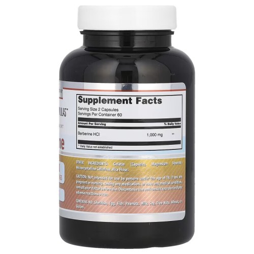 Amazing Nutrition, Берберин, 120 капсул (60 порций)