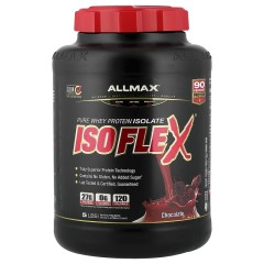 ALLMAX, Isoflex, чистый изолят сывороточного протеина, шоколад, 2,27 кг (75 порций)