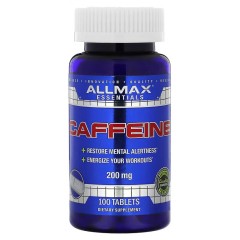 ALLMAX, Essentials, кофеин, 200 мг, 100 таблеток