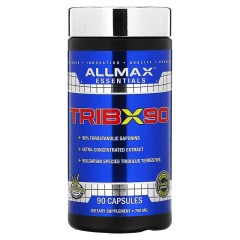 ALLMAX, TribX90, пищевая добавка, трибулус, 750 мг, 90 капсул