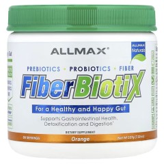ALLMAX, FiberBiotiX, апельсин, 207 г (30 порций)