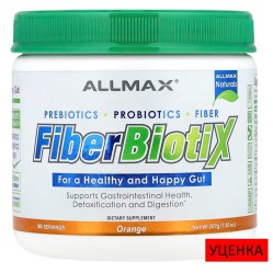 ALLMAX, FiberBiotiX, апельсин, 207 г (30 порций)