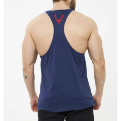 BUCKED UP, Мужская спортивная майка, синяя, размер L