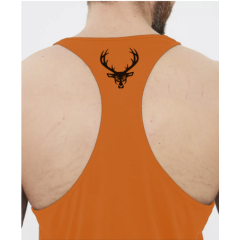 BUCKED UP, Мужская спортивная майка, оранжевая, размер L