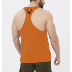 BUCKED UP, Мужская спортивная майка, оранжевая, размер L
